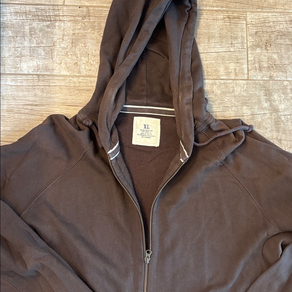 Old Navy Men's Brown Hoodie Sweater - Picture 2 of 3